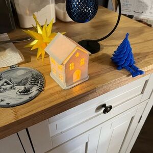 Christmas ornaments he can also custom make an ornament